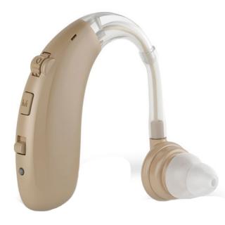 Hallókészülék, hangerősítő, intelligens zajcsökkentő, újratölthető (testszínű)
