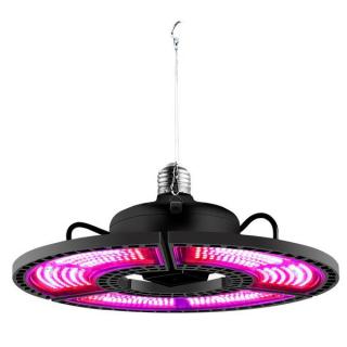 LED növénynevelő lámpa 432 LED-del, E27 foglalat, piros-kék fény, 24,5 cm, teljes spektrum