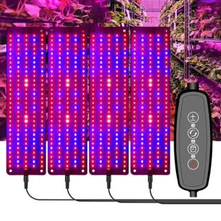Növénynevelő LED lámpa, 12V, teljes spektrumú  (8x30 cm ALU 4 fej)