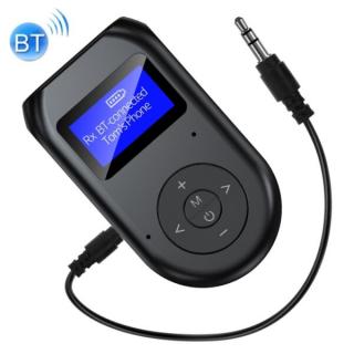 Vezeték nélküli Bluetooth 5.0 audio adó-vevő (transmitter  receiver) kijelzővel (BT-11)
