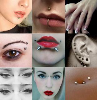 Hamis arc piercing szett