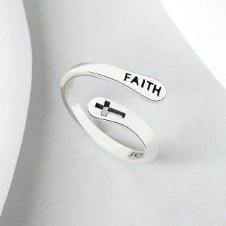 Keresztes hit gyűrű