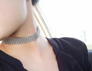 Strasszköves choker nyaklánc