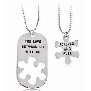 The Love Between Us Will Be Forever And Ever páros nyaklánc