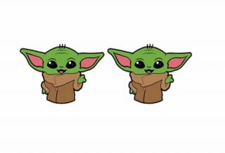 Yoda fülbevaló (kicsi)