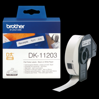 Brother DK-11203 fehér eredeti öntapadós címke 17mm