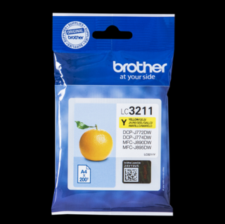 Brother LC3211 sárga eredeti tintapatron