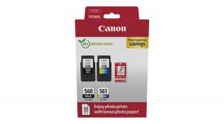 Canon PG-560/CL-561 eredeti tintapatron multipack+fotópapír