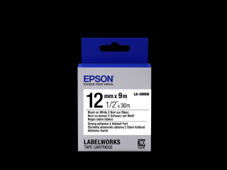 Epson LK-4WBW fehér alapon fekete eredeti címkeszalag