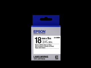 Epson LK-5WBN fehér alapon fekete eredeti címkeszalag