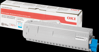 Oki [C824/C834/C844] kék eredeti toner (47095703)