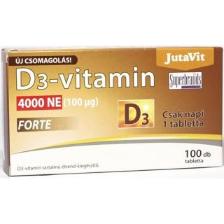 JutaVit D3-vitamin 4000NE FORTE - 100 db tabletta