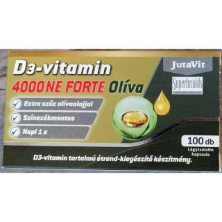 JutaVit D3-vitamin 4000NE Olíva Forte - 100 db lágykapszula