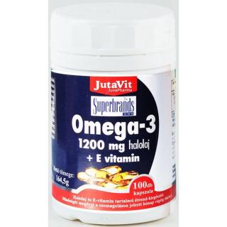 JutaVit Omega-3 1200 mg halolaj + E-vitamin kapszula - 100 db