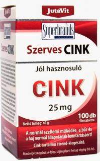 Jutavit Szerves Cink 25 mg - 100 db