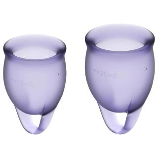 Satisfyer Feel Confident - menstruációs kehely szett (lila)