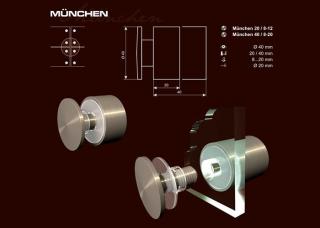 München távtartó 40 mm eltartásig