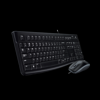 Logitech MK120 USB billentyűzet + egér Black HU