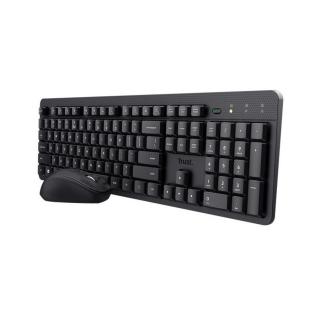 Trust Ody II Silent Wireless Keyboard  Mouse Set Black HU