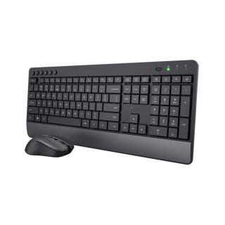 Trust Trezo Comfort Wireless Keyboard  Mouse Set Black HU