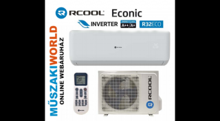 RCOOL ECONIC (3) 9 2,6 Kw (GRAE09B1-GRAE09K1) Inverteres, Hűtő-fűtő split klíma (R32)