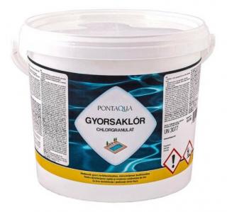Pontaqua Gyorsaklór medence fertőtlenítő granulátum, 10kg