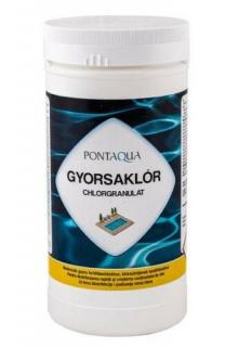 Pontaqua Gyorsaklór medence fertőtlenítő granulátum, 1kg
