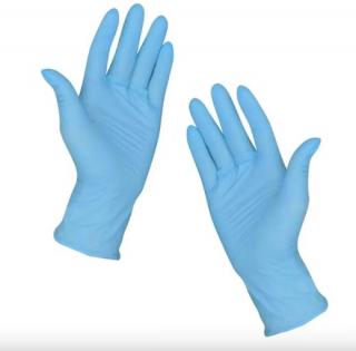 Egyszer használatos nitril kesztyű, 100 db/doboz L L