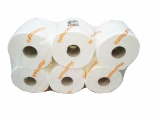 MINI toalettpapír, 2 rtg., 19 cm, 100% cellulóz, SO,9 cm*20 cm, 125m/tekercs, 625 lap/ tekercs, 12 tek/csg, 40 zs/rkl 19 cm