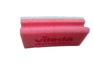 VILEDA Professional Non-scratch piros, fehér dörzsivel,7x15 cm,102563/101883 Piros