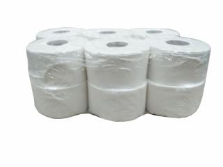 Wepa MINI toalettpapír, 2 rtg., 19 cm, 100% cellulóz, ragasztott,120 m, 12 tek/csg 317870 19 cm átmérő