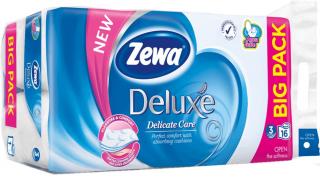Zewa Deluxe toalettpapír, 3 rtg., fehér/softblossom, 16 tek/csg, változó illatban