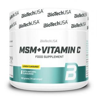 Biotech USA MSM + Vitamin C - 150 g (Citrom) - Biotech USA