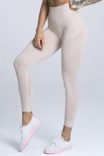 Gym Glamour Leggings Varrat nélküli Bézs (L) - Gym Glamour