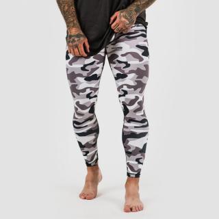 GymBeam Camo férfi leggings - terepmintás - fehér (L) - GymBeam Clothing