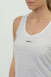 Nebbia FIT Activewear póló Airy fényvisszaverő logóval 439 - FEHÉR (L) - NEBBIA