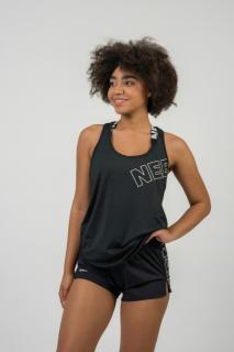 Nebbia FIT Activewear tank felső Racer 441 - FEKETE (M) - NEBBIA