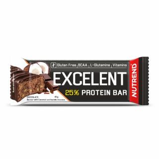 Nutrend EXCELENT PROTEIN BAR - 40 g (Csokoládé + kókusz) - Nutrend