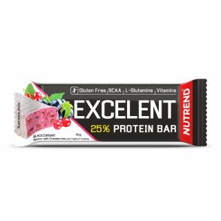 Nutrend EXCELENT PROTEIN BAR - 40 g (fekete ribizli áfonyával) - Nutrend