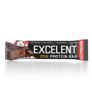 Nutrend EXCELENT PROTEIN BAR - 85 g (Csokoládé + kókusz) - Nutrend