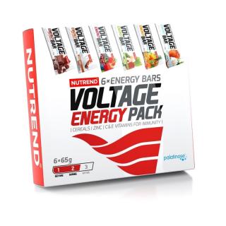 Nutrend VOLTAGE ENERGY BAR - ízek keveréke 6x65 g (ízek keveréke) - Nutrend