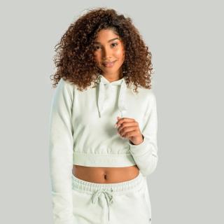 STRIX Essential Cropped szürke női kapucnis pulóver  - moon grey (XS) - STRIX