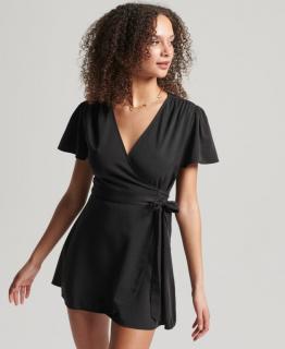 Superdry női ruha Vintage Mini Wrap - Fekete (10) - Superdry