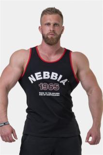 Ujjatlan póló Old School Muscle 193 - Fekete (L) - NEBBIA
