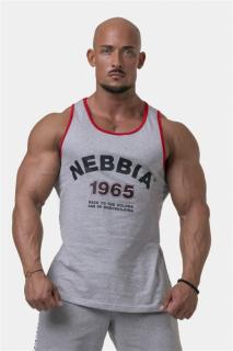 Ujjatlan póló Old School Muscle 193 - Szürke (XL) - NEBBIA
