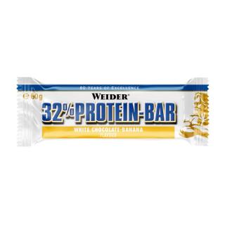 Weider - 32% PROTEIN BAR - 60 g (fehér csokoládé + banán) - Weider