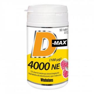 D-MAX D3 VITAMIN 4000NE RAGOTABLETTA 90X