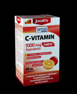 JUTAVIT C 1000MG FORTE+D3+CSIPKEB.RTABL.NAR. 60X