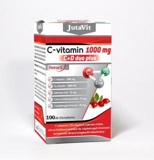 JUTAVIT C-VITAMIN 1000MG C+D DUO PLUS FTABL 100X