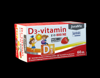 JUTAVIT D3-VIT.KID 800NE RAGOTABL.EPER 60X